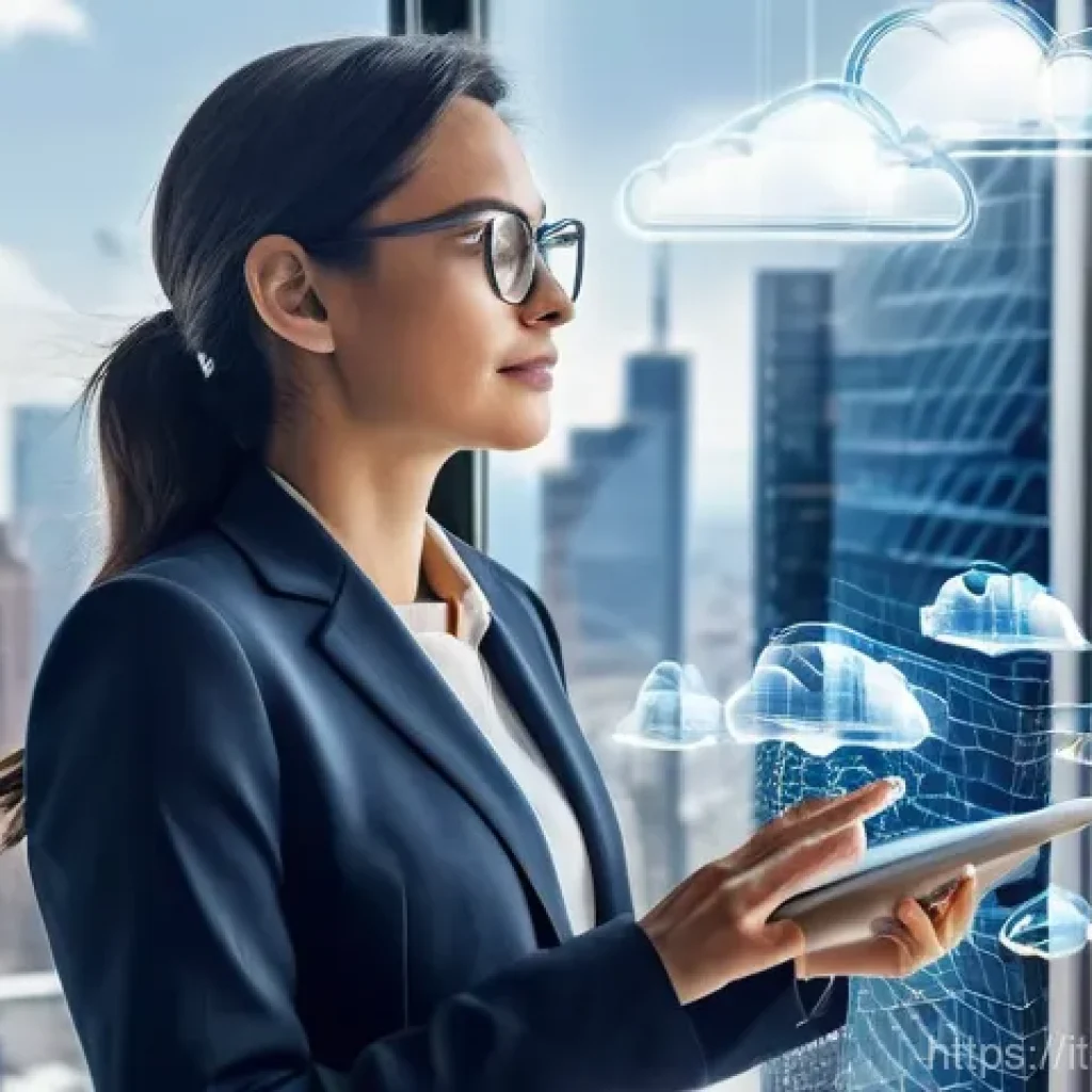 클라우드 데이터베이스 설계 및 최적화 - **Prompt 1: The Cloud Architect's Strategic Choice**
"A confident female cloud architect in her ...