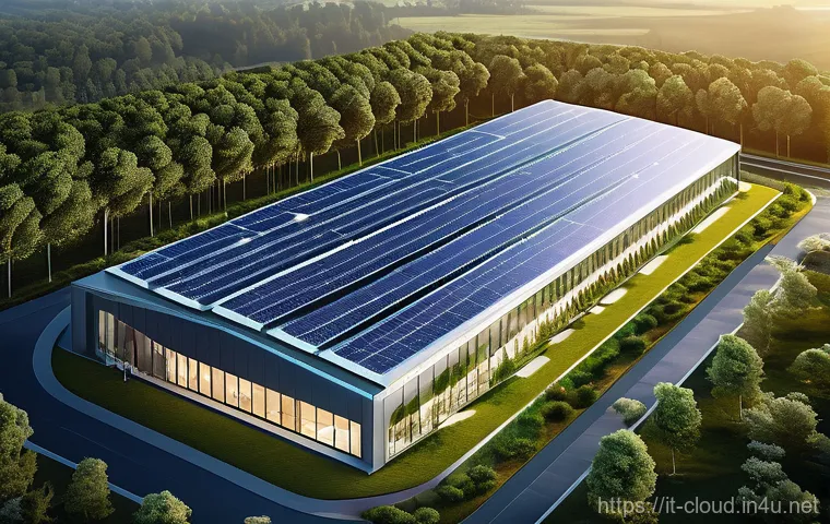 클라우드 컴퓨팅 관련 이직 인터뷰 질문 리스트 - **A serene, futuristic cloud data center operating with utmost sustainability.** The architecture is...