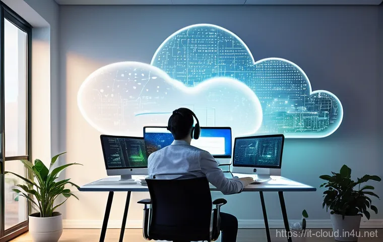 클라우드 환경에서의 AI ML 모델 배포 - **Prompt 1: The AI Developer's Cloud Playground**
    "A young, diverse data scientist, dressed in s...